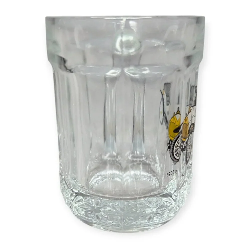 Vintage 1909 Humber 8 H.P. Classic Car Glass Shot Glass w/ D Handle 2.5